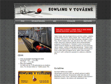 Tablet Screenshot of bowlingvtovarne.cz